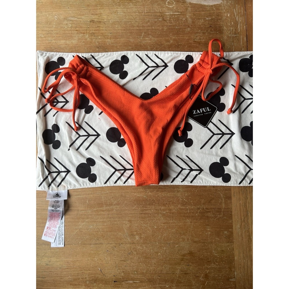 Women's Bikini Bottoms – Red "Poppy" – Size 8) – NWT Zaful